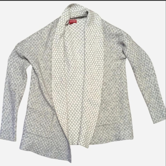 Krimson Klover Sweaters - Krimson And Klover Women's Large Gray Honeycomb Wool Blend Sweater